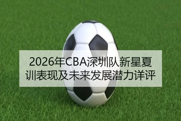 2026年CBA深圳队新星夏训表现及未来发展潜力详评